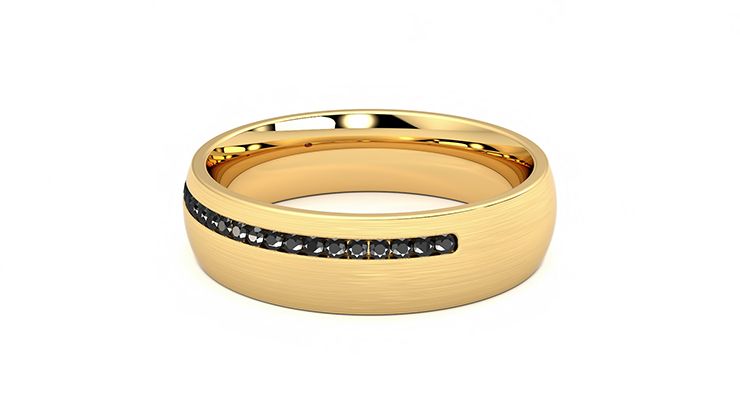 Taylor & Hart Spruce Wedding Ring 360 degree image 18