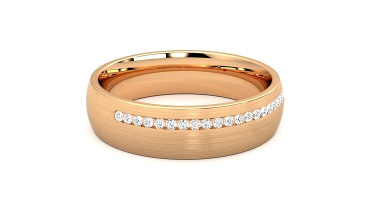 Taylor & Hart Spruce Wedding Ring 360 degree image 10
