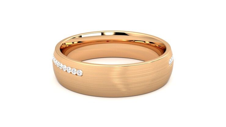 Taylor & Hart Spruce Wedding Ring 360 degree image 14