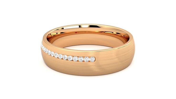 Taylor & Hart Spruce Wedding Ring 360 degree image 15