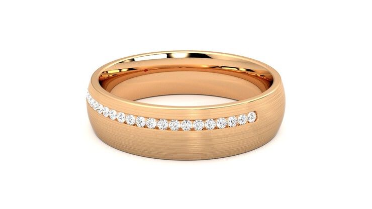 Taylor & Hart Spruce Wedding Ring 360 degree image 16