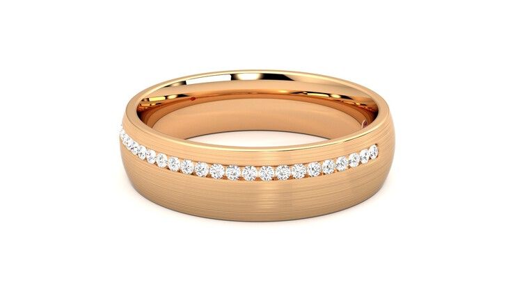 Taylor & Hart Spruce Wedding Ring 360 degree image 17