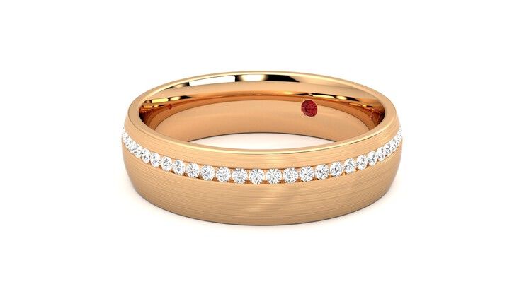 Taylor & Hart Spruce Wedding Ring 360 degree image 21
