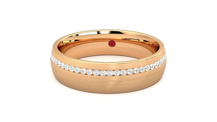 Taylor & Hart Spruce Wedding Ring 360 degree image 24