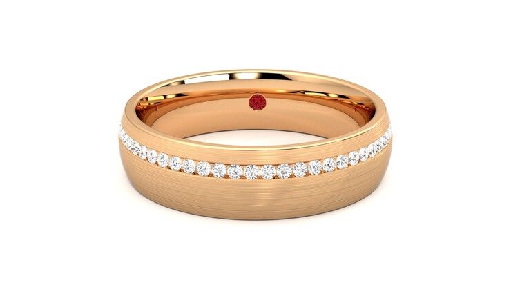 Taylor & Hart Spruce Wedding Ring 360 degree image 25