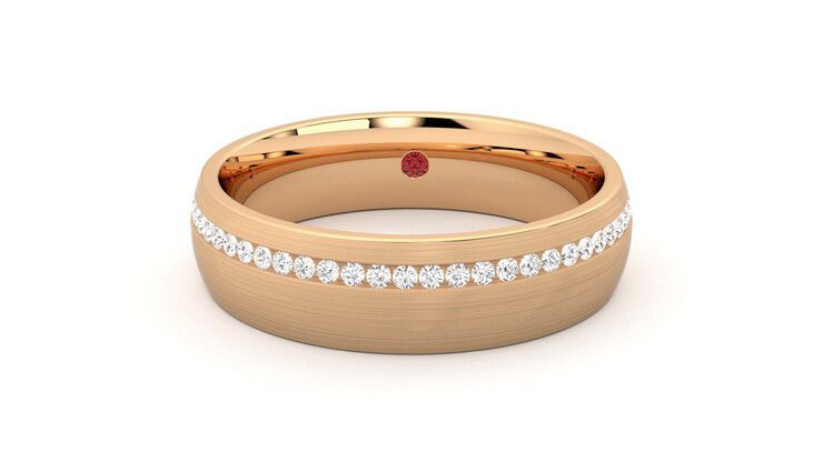 Taylor & Hart Spruce Wedding Ring 360 degree image 28