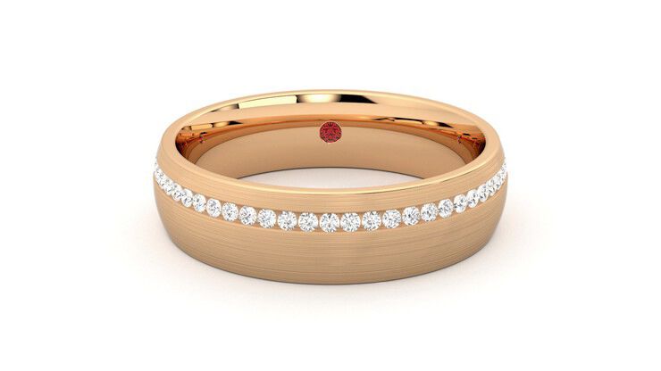 Taylor & Hart Spruce Wedding Ring 360 degree image 29