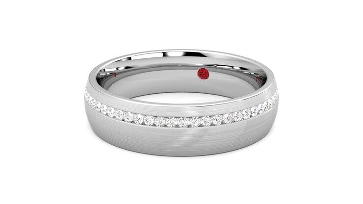 Taylor & Hart Spruce Wedding Ring 360 degree image 2