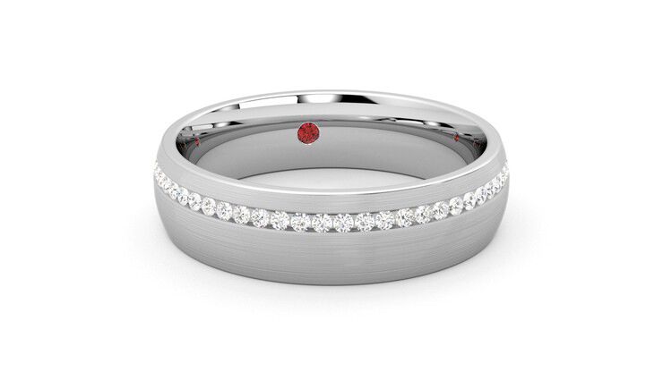 Taylor & Hart Spruce Wedding Ring 360 degree image 3