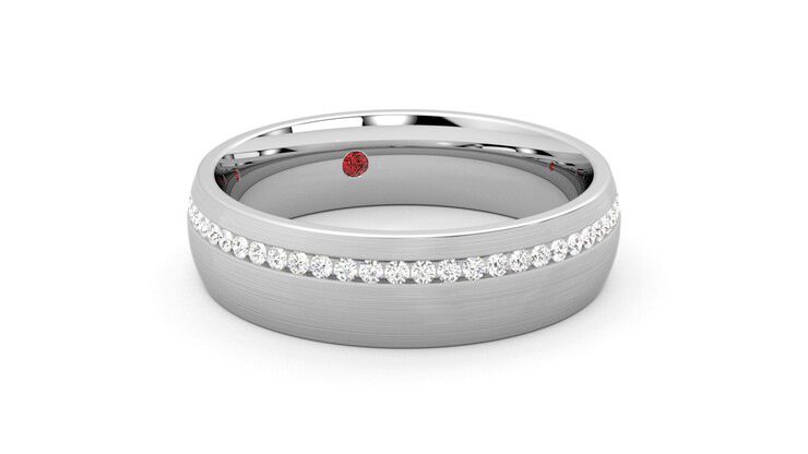 Taylor & Hart Spruce Wedding Ring 360 degree image 4