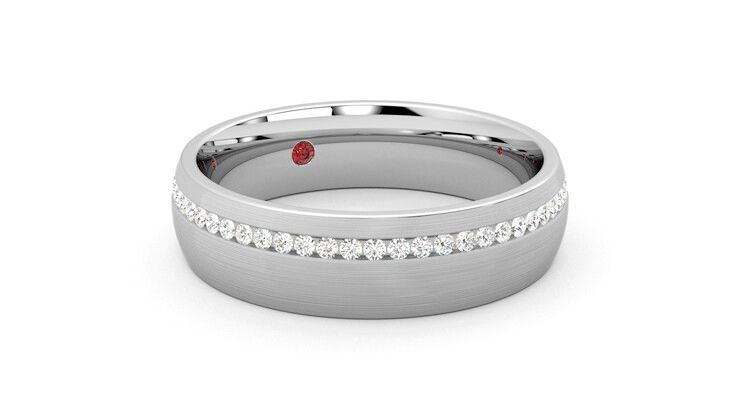 Taylor & Hart Spruce Wedding Ring 360 degree image 5