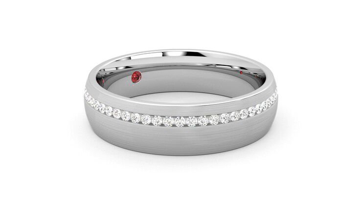 Taylor & Hart Spruce Wedding Ring 360 degree image 6
