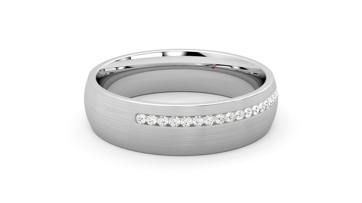 Taylor & Hart Spruce Wedding Ring 360 degree image 11