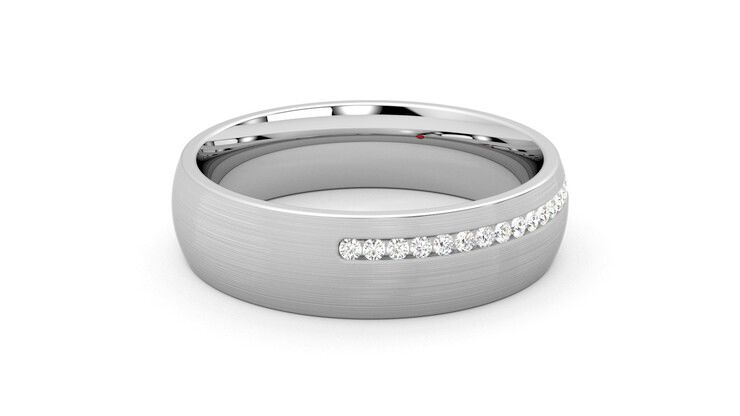 Taylor & Hart Spruce Wedding Ring 360 degree image 12