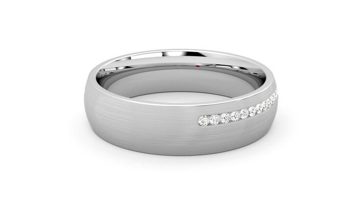 Taylor & Hart Spruce Wedding Ring 360 degree image 13