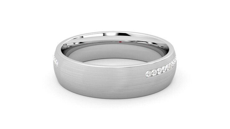 Taylor & Hart Spruce Wedding Ring 360 degree image 14