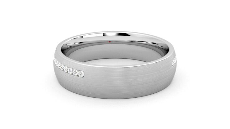 Taylor & Hart Spruce Wedding Ring 360 degree image 16