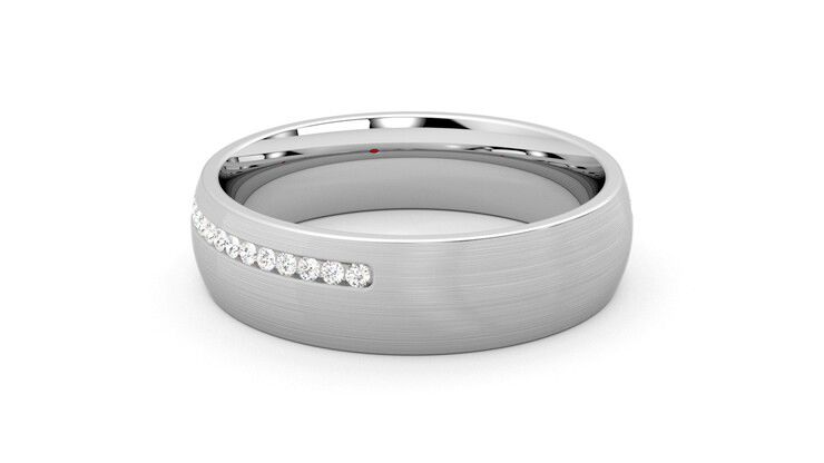 Taylor & Hart Spruce Wedding Ring 360 degree image 17