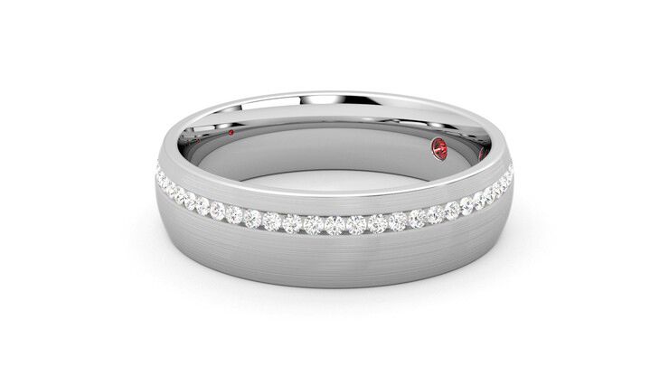 Taylor & Hart Spruce Wedding Ring 360 degree image 23