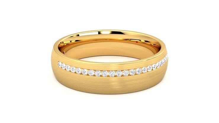 Taylor & Hart Spruce Wedding Ring 360 degree image 9