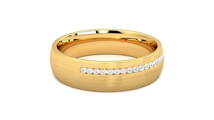 Taylor & Hart Spruce Wedding Ring 360 degree image 11