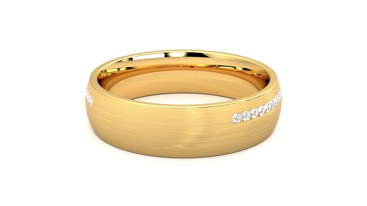 Taylor & Hart Spruce Wedding Ring 360 degree image 14
