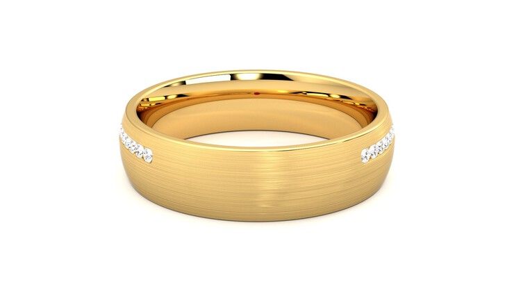 Taylor & Hart Spruce Wedding Ring 360 degree image 15