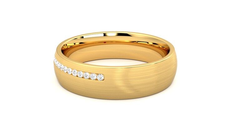 Taylor & Hart Spruce Wedding Ring 360 degree image 17