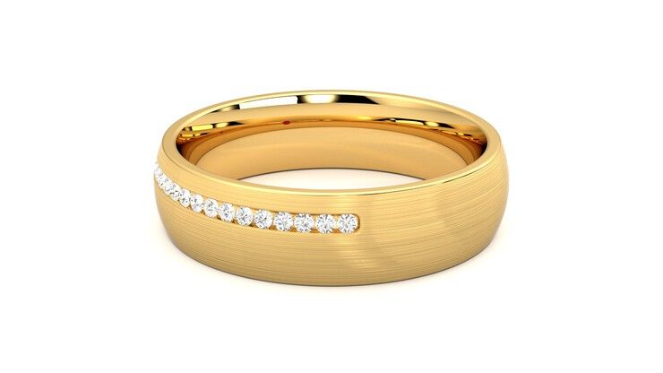 Taylor & Hart Spruce Wedding Ring 360 degree image 18