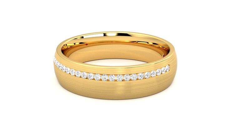 Taylor & Hart Spruce Wedding Ring 360 degree image 21