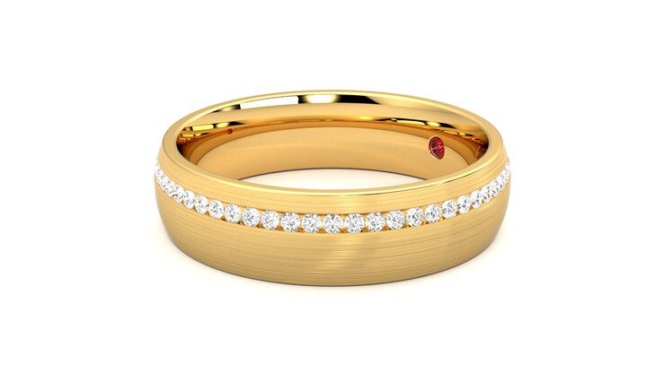 Taylor & Hart Spruce Wedding Ring 360 degree image 23
