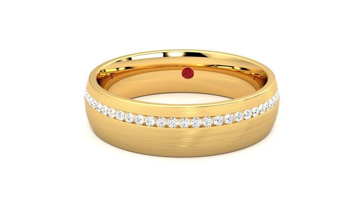 Taylor & Hart Spruce Wedding Ring 360 degree image 28