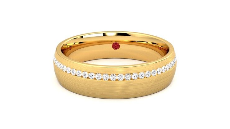 Taylor & Hart Spruce Wedding Ring 360 degree image 29