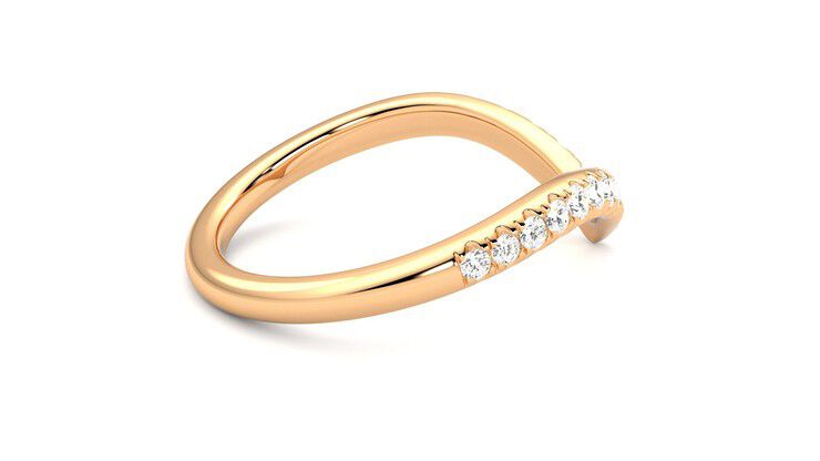 Taylor & Hart Summit Wedding Ring 360 degree image 11