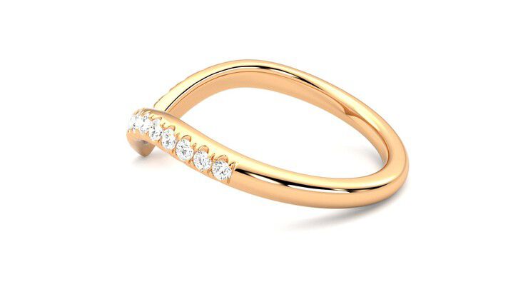 Taylor & Hart Summit Wedding Ring 360 degree image 19