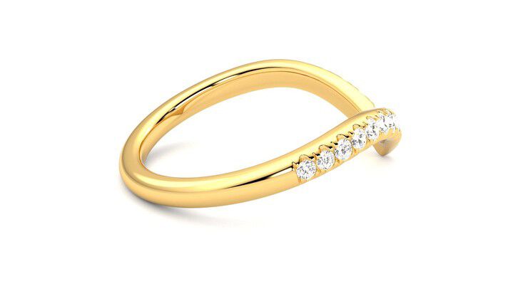 Taylor & Hart Summit Wedding Ring 360 degree image 11
