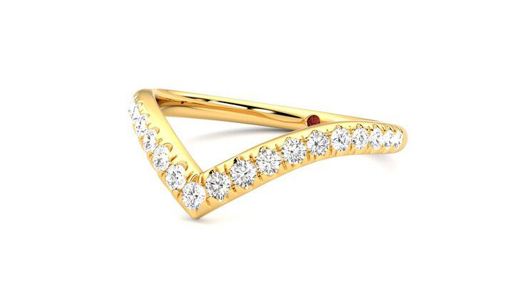 Taylor & Hart Summit Wedding Ring 360 degree image 25
