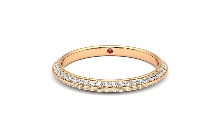 Taylor & Hart Sweet pea Wedding Ring 360 degree image 0