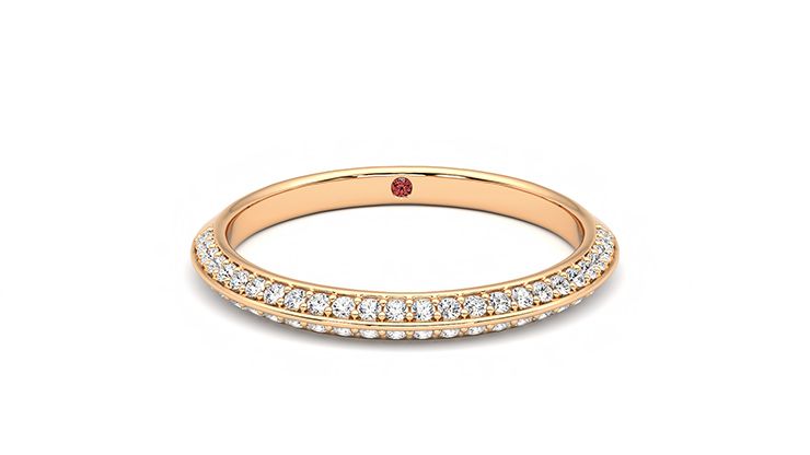 Taylor & Hart Sweet pea Wedding Ring 360 degree image 1