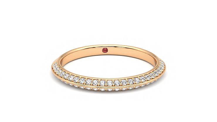 Taylor & Hart Sweet pea Wedding Ring 360 degree image 2