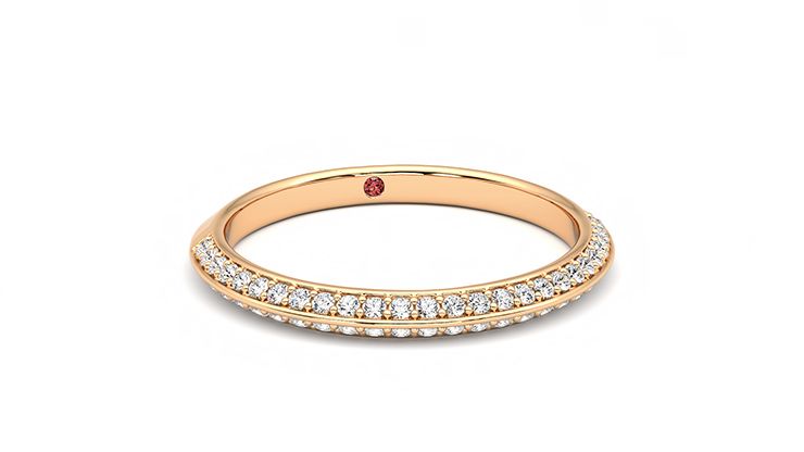 Taylor & Hart Sweet pea Wedding Ring 360 degree image 3