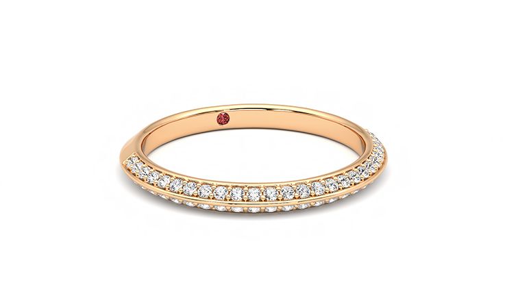 Taylor & Hart Sweet pea Wedding Ring 360 degree image 4