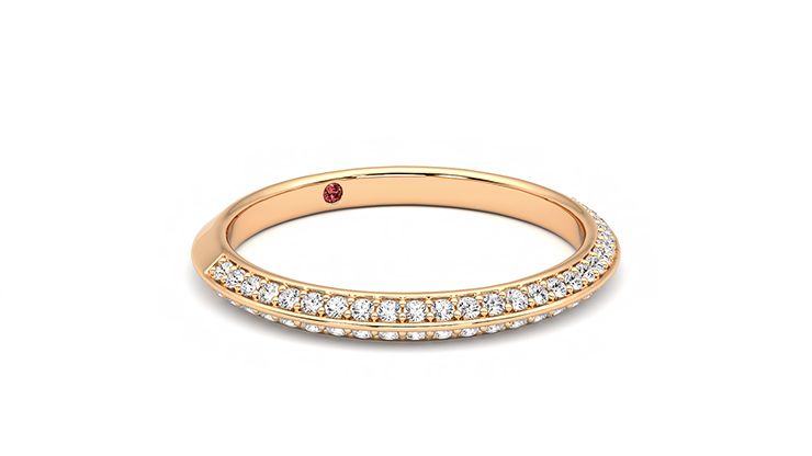 Taylor & Hart Sweet pea Wedding Ring 360 degree image 5