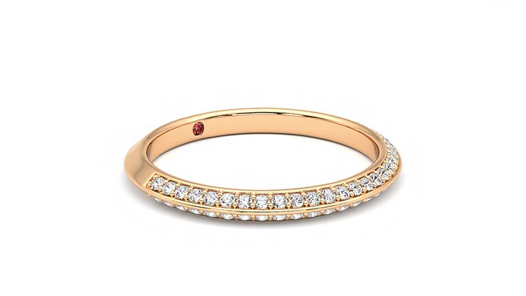 Taylor & Hart Sweet pea Wedding Ring 360 degree image 6