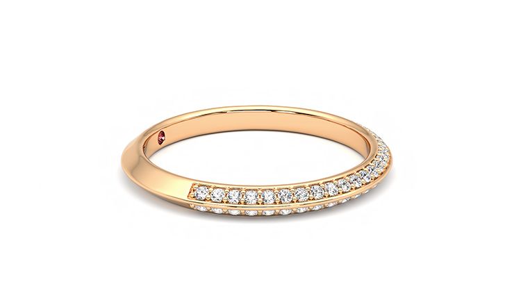 Taylor & Hart Sweet pea Wedding Ring 360 degree image 8