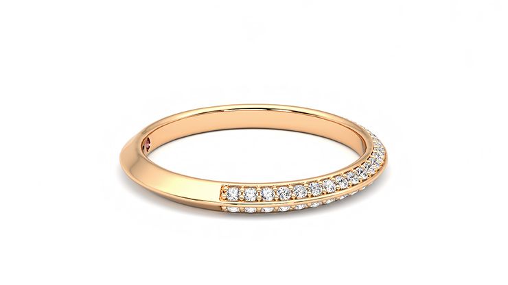 Taylor & Hart Sweet pea Wedding Ring 360 degree image 9