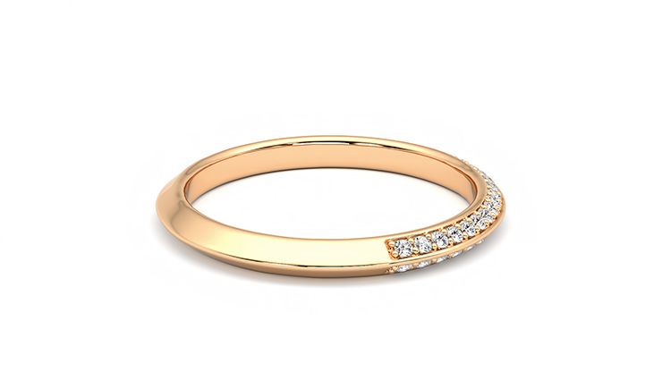 Taylor & Hart Sweet pea Wedding Ring 360 degree image 11
