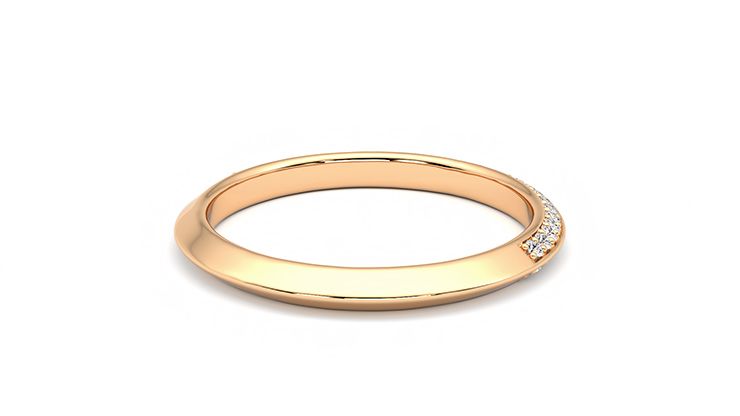 Taylor & Hart Sweet pea Wedding Ring 360 degree image 13