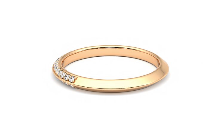 Taylor & Hart Sweet pea Wedding Ring 360 degree image 18