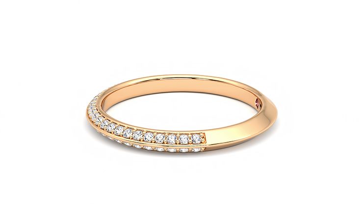 Taylor & Hart Sweet pea Wedding Ring 360 degree image 21